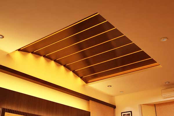 False Ceiling Types Gypsum Board Aluminium Fabric